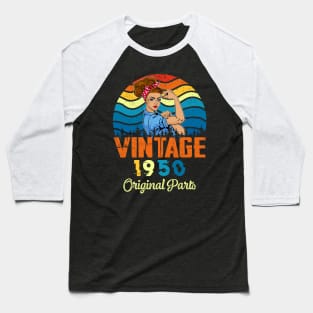 Vintage Women Birthday Costumes 1950 Original Parts Baseball T-Shirt